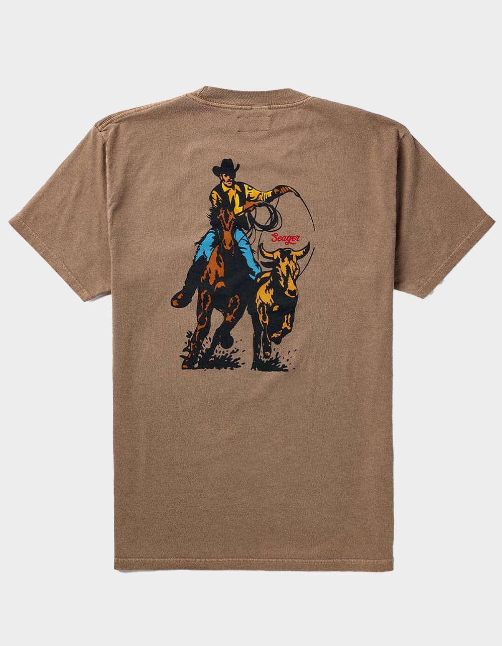 SEAGER Rodeo Series Mens Tee - BROWN