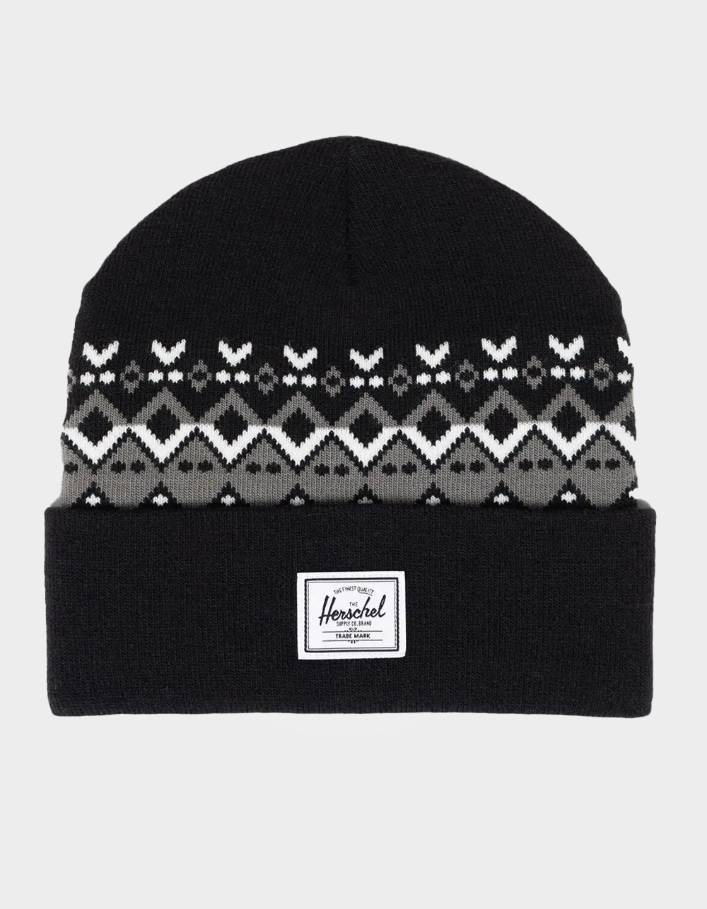 HERSCHEL SUPPLY CO. Elmer Fair Isle Beanie - BLACK COMBO