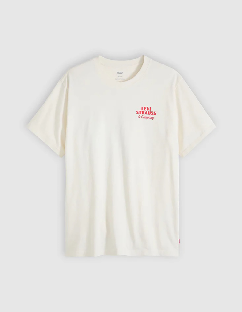 LEVI'S Archival Overalls Mens Tee - OFF WHITE