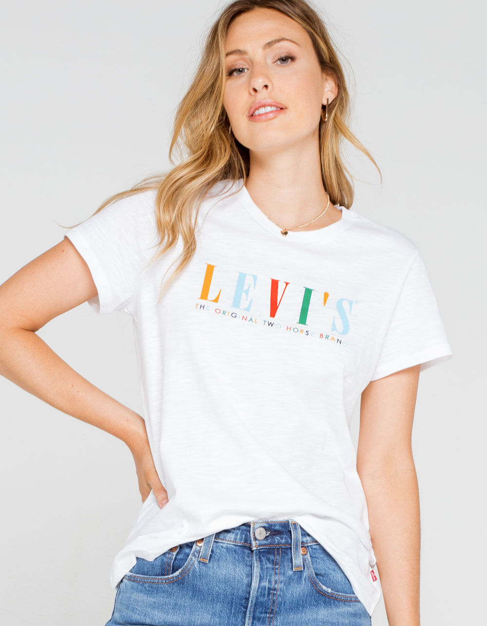 LEVI'S Original Two Horse Brand Perfect Womens Tee - WHITE | Tillys