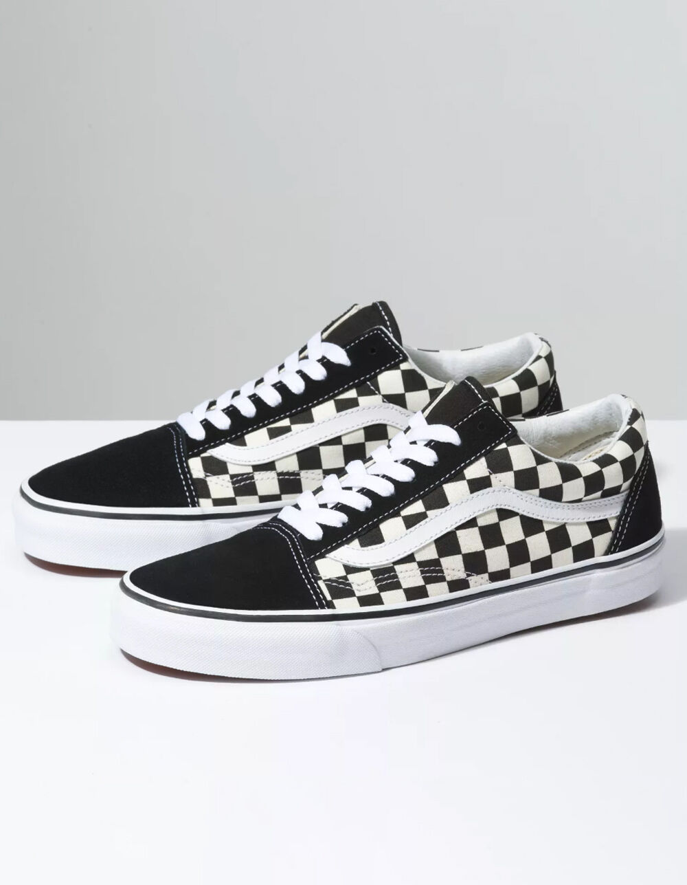 VANS Checkered Old Skool Black \u0026 White Shoes - BLACK/WHITE | Tillys