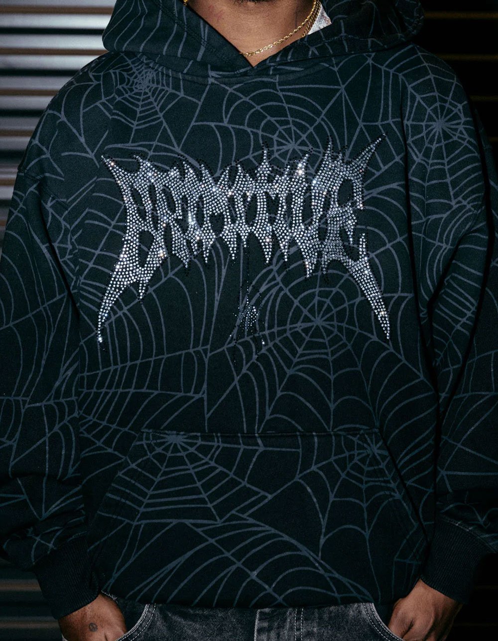 PRIMITIVE Spin Mens Boxy Hoodie - WASHED BLACK