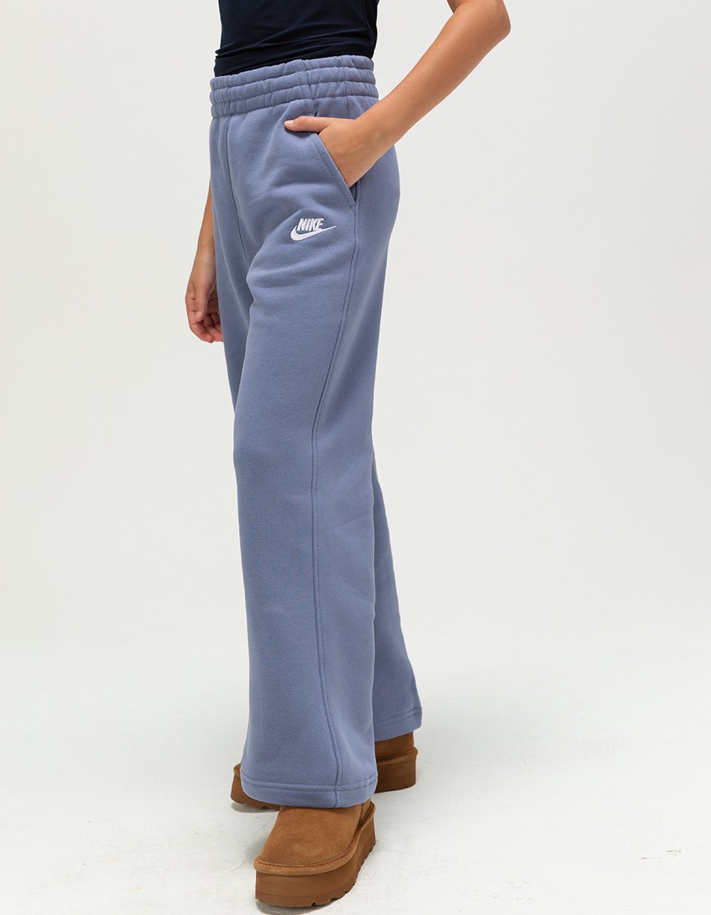 NIKE Sportswear Club Girls Wide Leg Fleece Pants