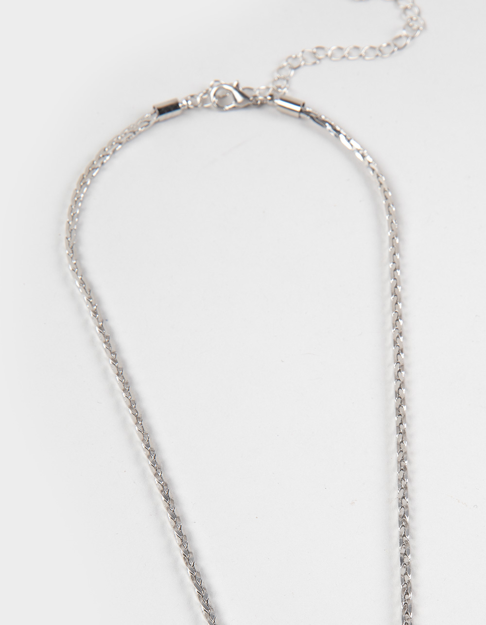 RSQ Mens Stainless Steel Chain Necklace - SILVER