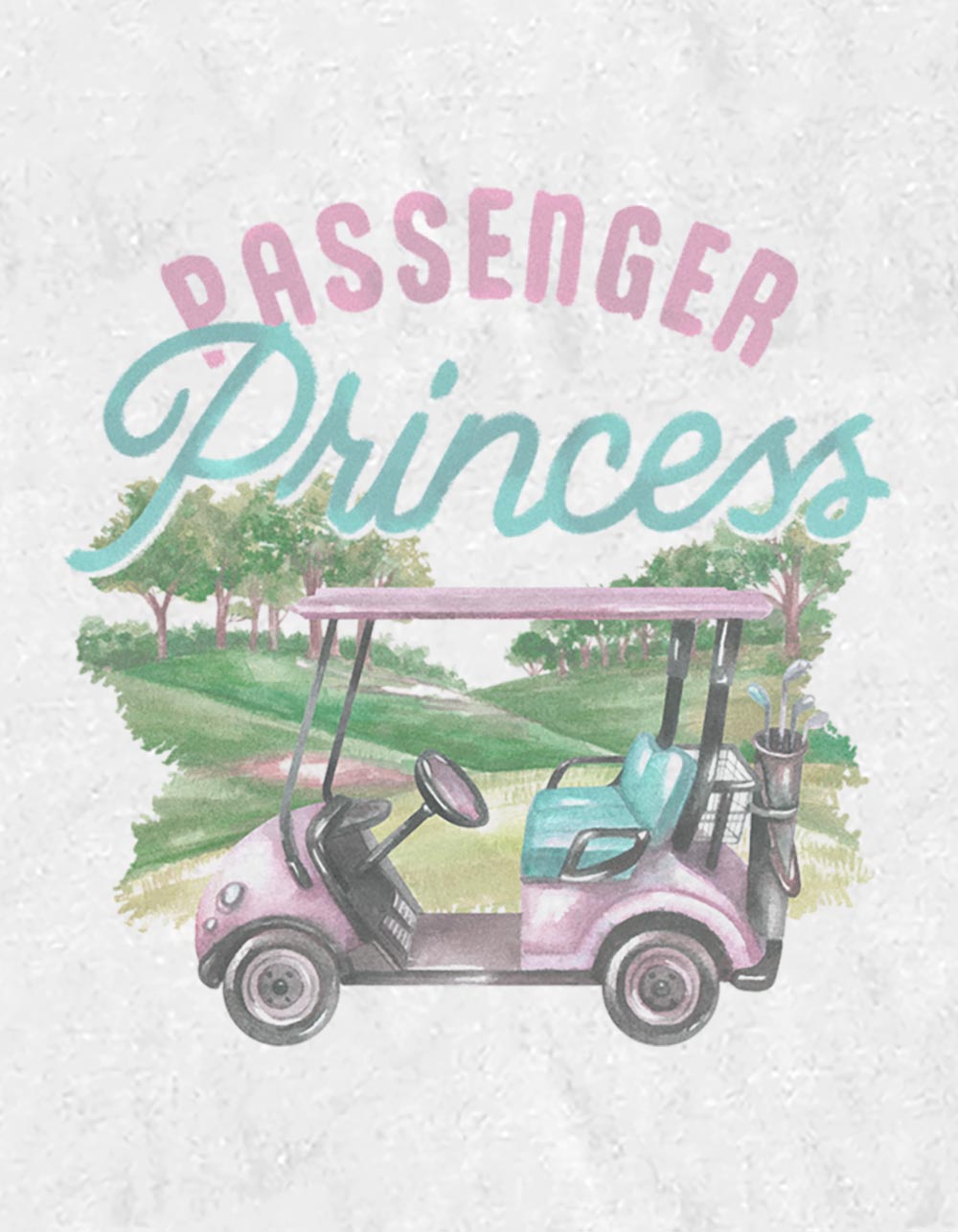 GOLF Passenger Princess Portrait Unisex Tee - WHITE
