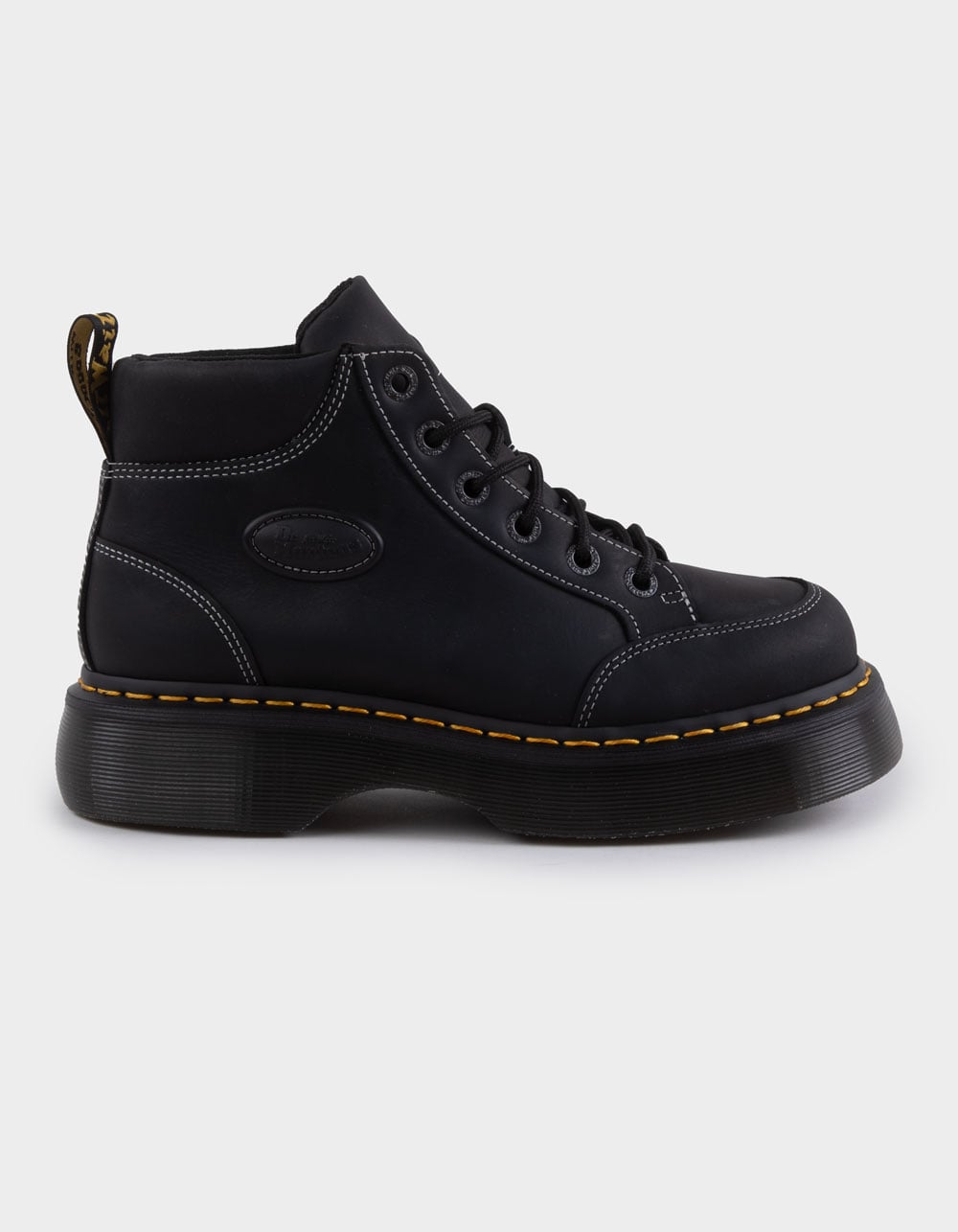 DR. MARTENS Buzz 6 Eye Womens Boots - BLACK