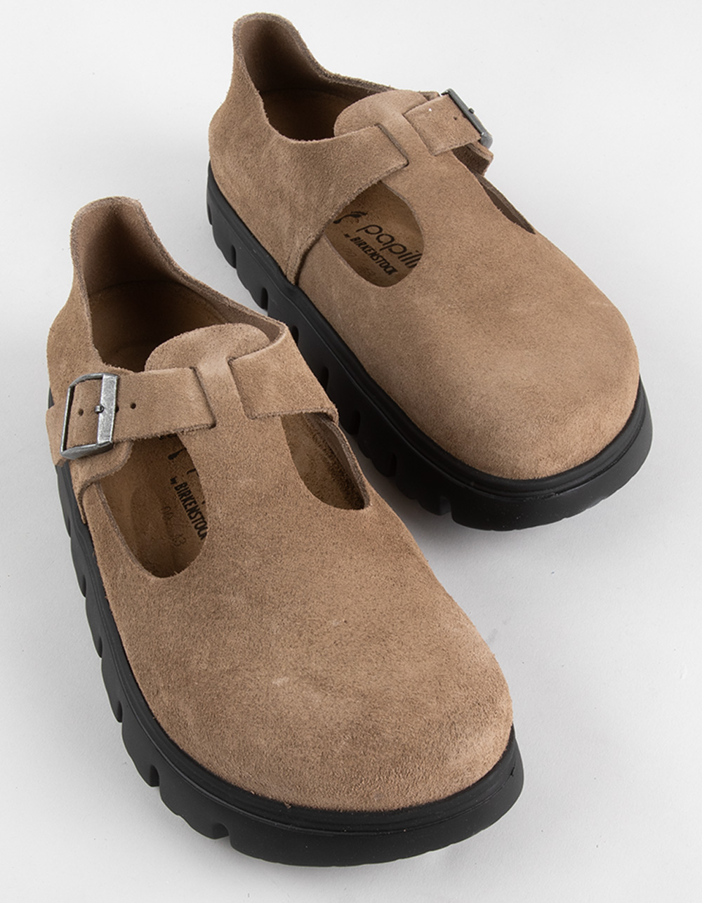 BIRKENSTOCK Papillio Paris Womens Chunky Mary Jane Shoes - TAUPE