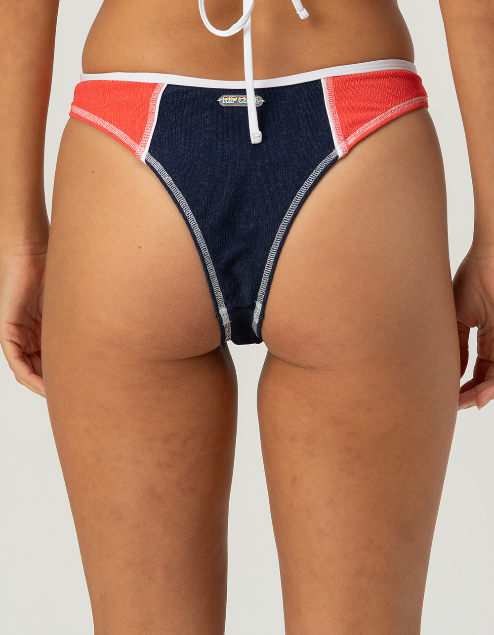 RIP CURL Surf Tide High Leg Skimpy Bikini Bottoms - NAVY