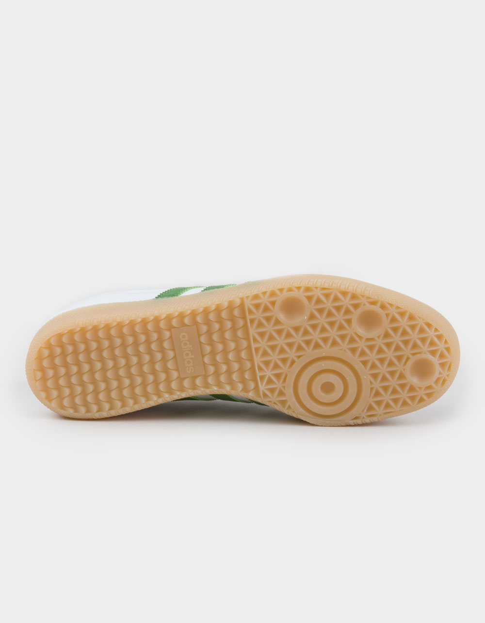 ADIDAS Samba ADV Shoes - WHITE/CREW GREEN/GUM