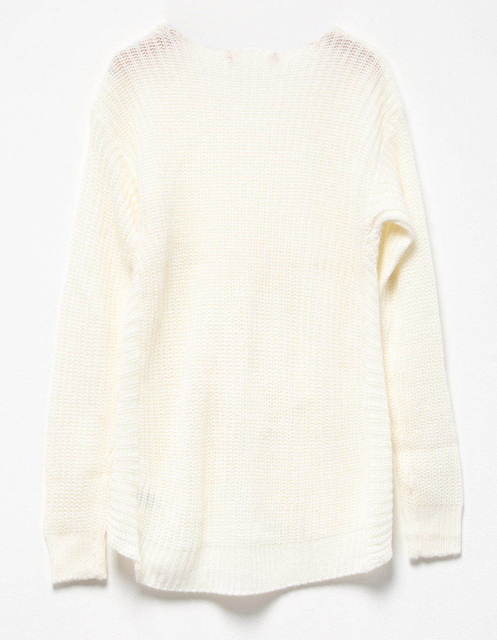 JOLIE & JOY Knot Front Girls Sweater WHITE Tillys