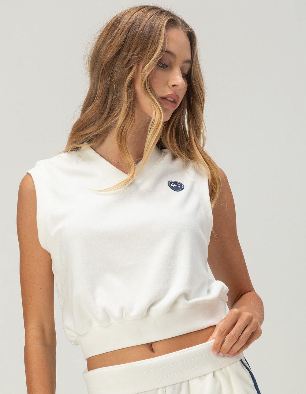 NIKE Sportswear Chill Terry Womens Tank Top - WHITE