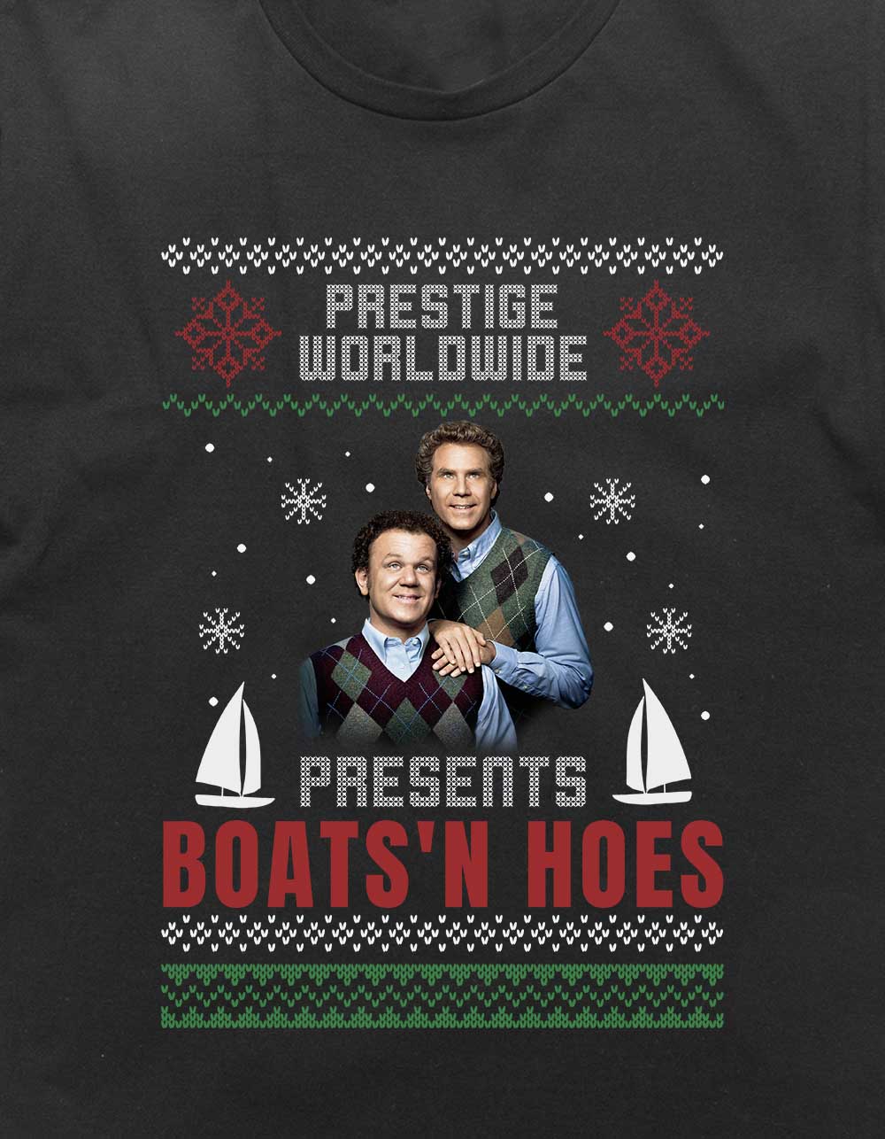 STEP BROTHERS Prestige Worldwide Boats Unisex Tee - BLACK