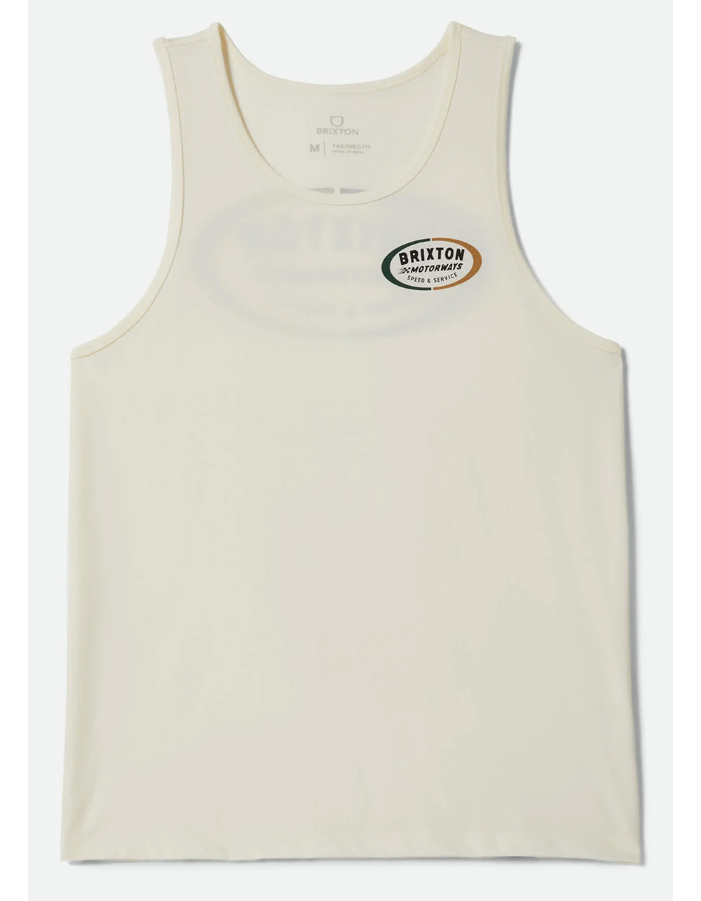 BRIXTON Rhett Mens Tank Top - OFF WHITE