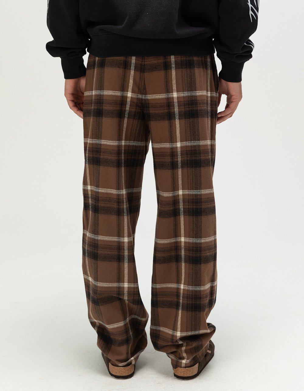 RSQ Mens Pajama Pants - BROWN COMBO