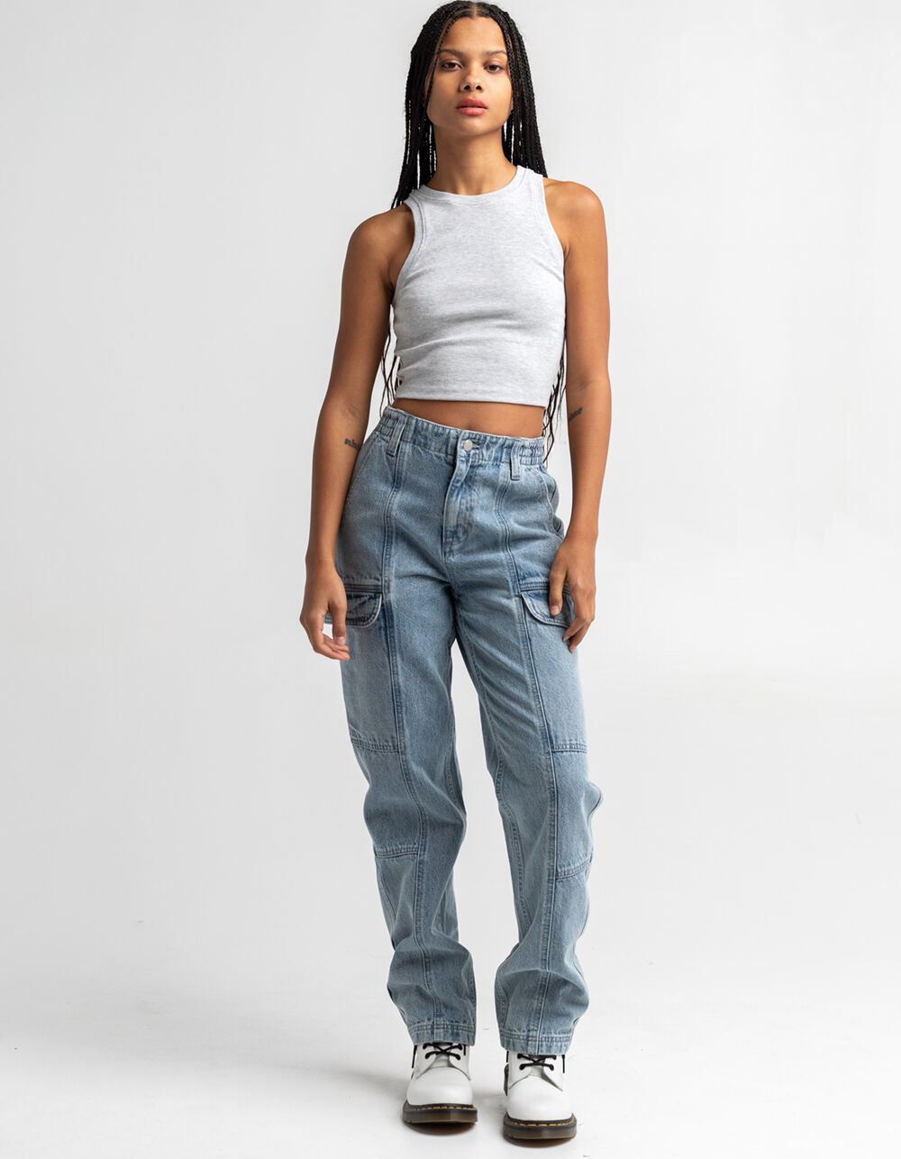 RSQ Womens Cargo Jeans - LIGHT WASH | Tillys