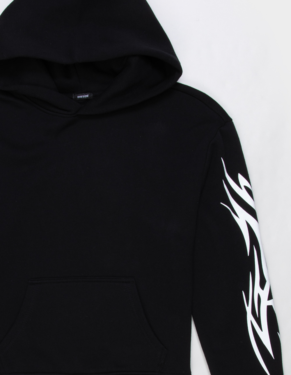 RSQ Boys Tribal Oversized Hoodie - BLACK