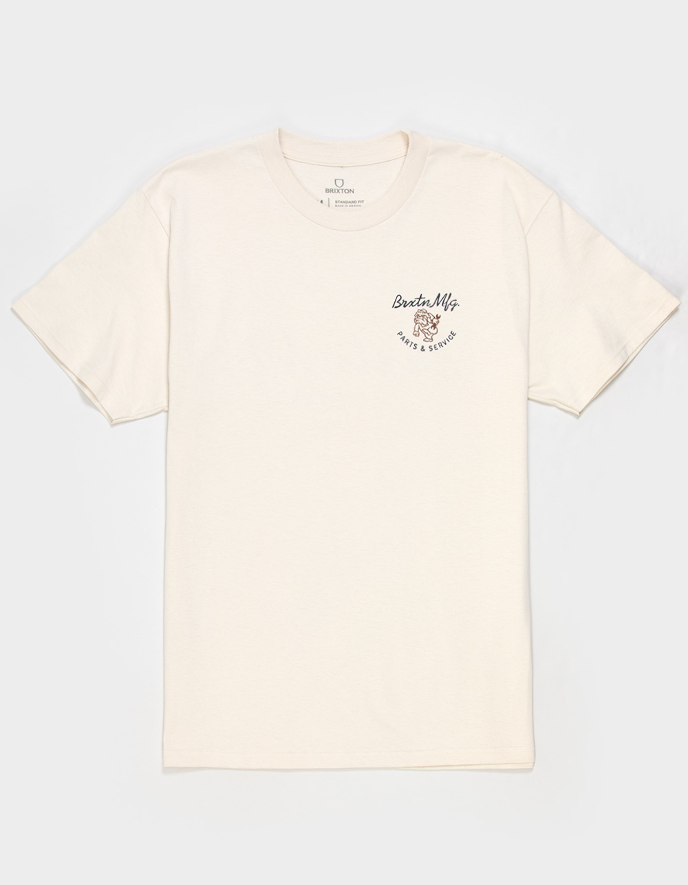 BRIXTON Tolman Mens Tee - CREAM