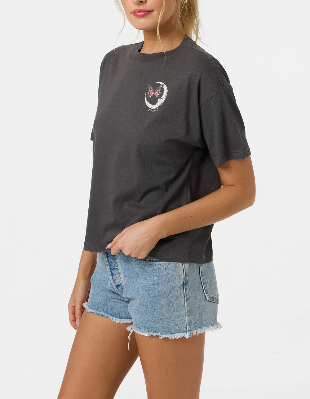 O'NEILL La Luna Womens Easy Tee - BLACK
