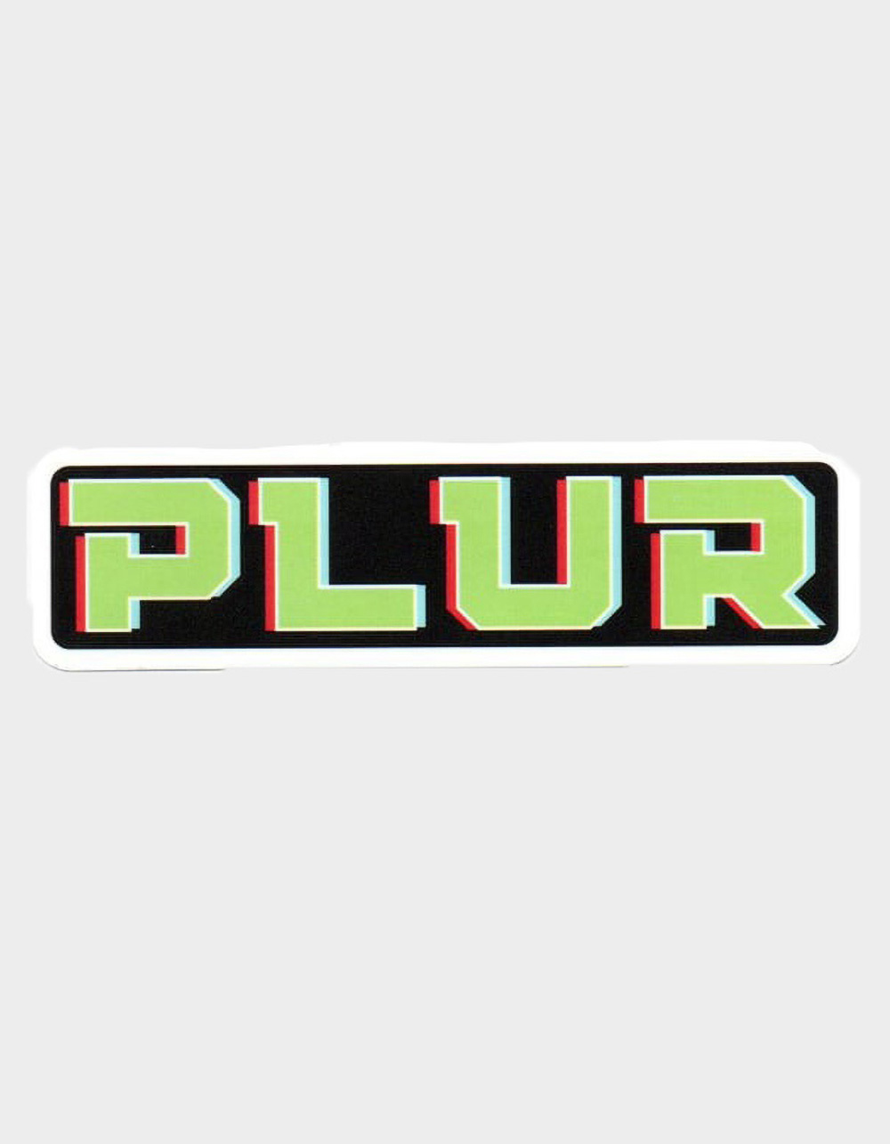 PLUR Sticker - BLACK COMBO