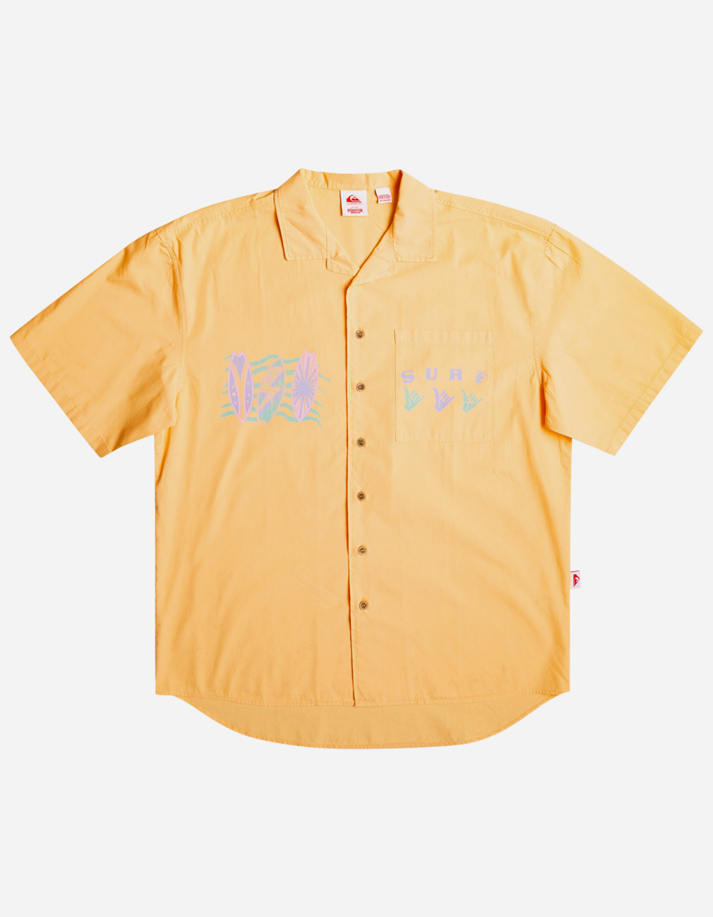 QUIKSILVER x Stranger Things The Mike Tourist Mens Button Up Shirt - ORANGE