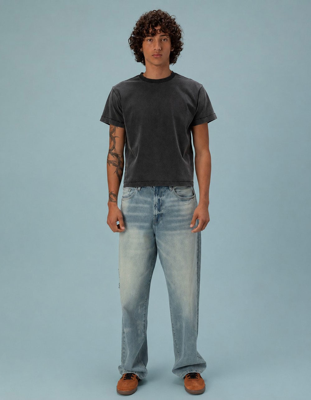RSQ Mens Baggy Jeans - BLEACH