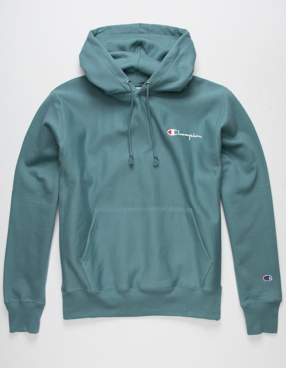 CHAMPION Embroidered Script Mens Hoodie - TEAL | Tillys