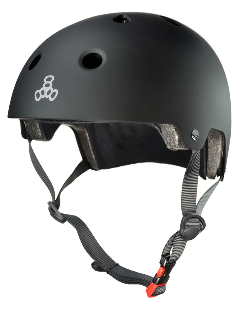 TRIPLE 8 Dual Certified Small/Medium Black Matte Helmet image number 0