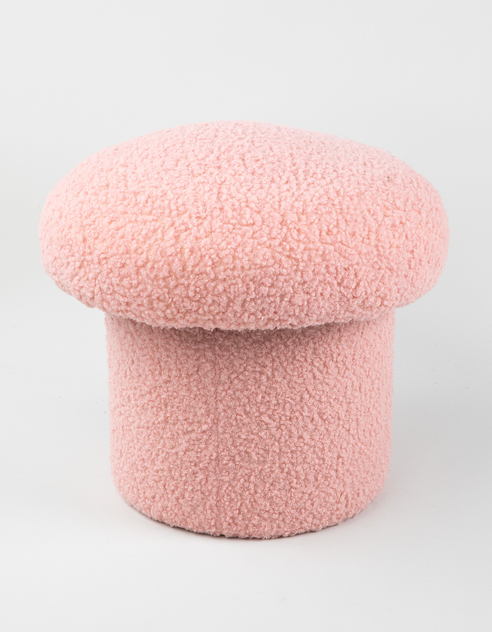 Boucle Mushroom Stool - PINK