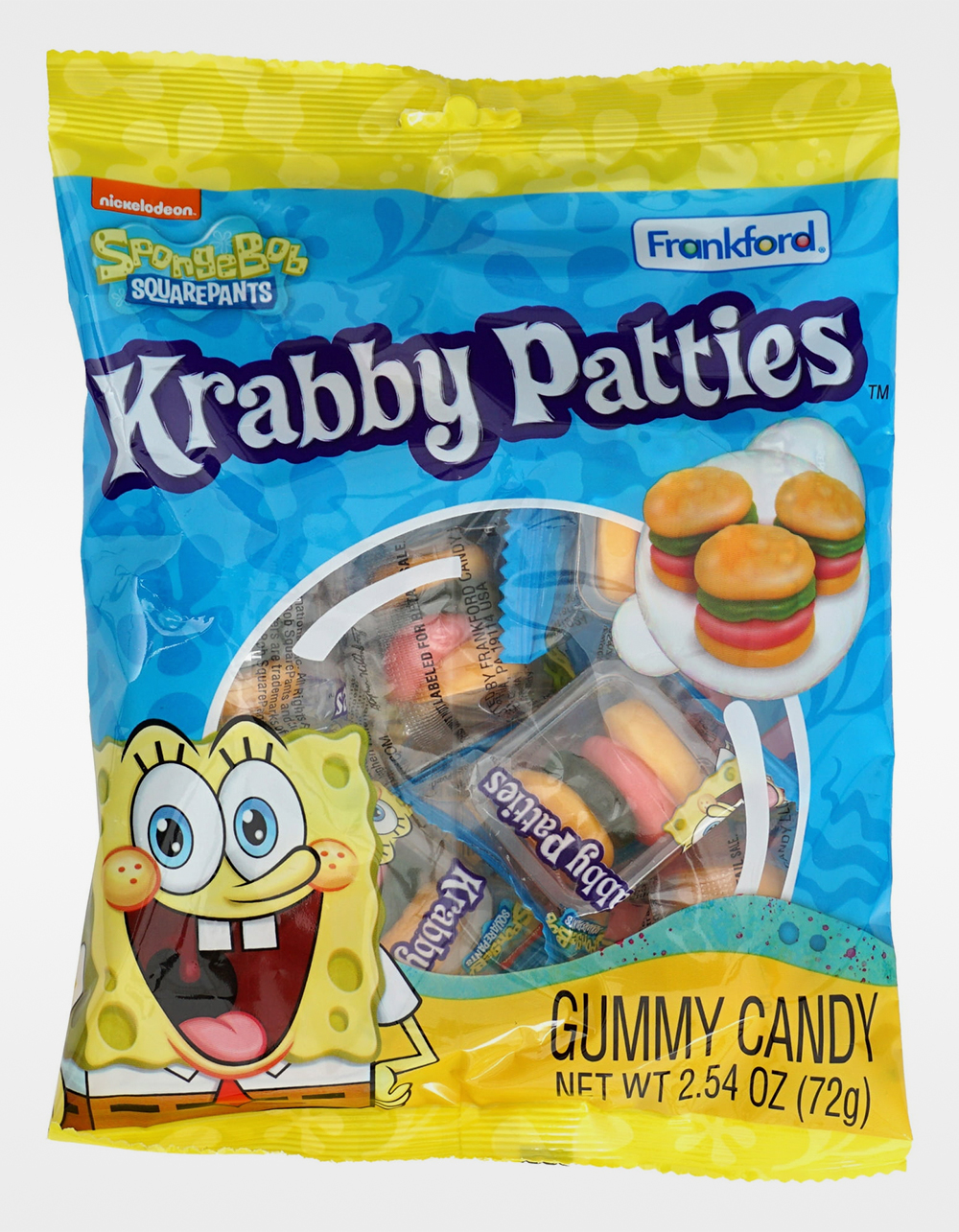 SPONGEBOB SQUAREPANTS Krabby Patties Gummy Candy - MULTI