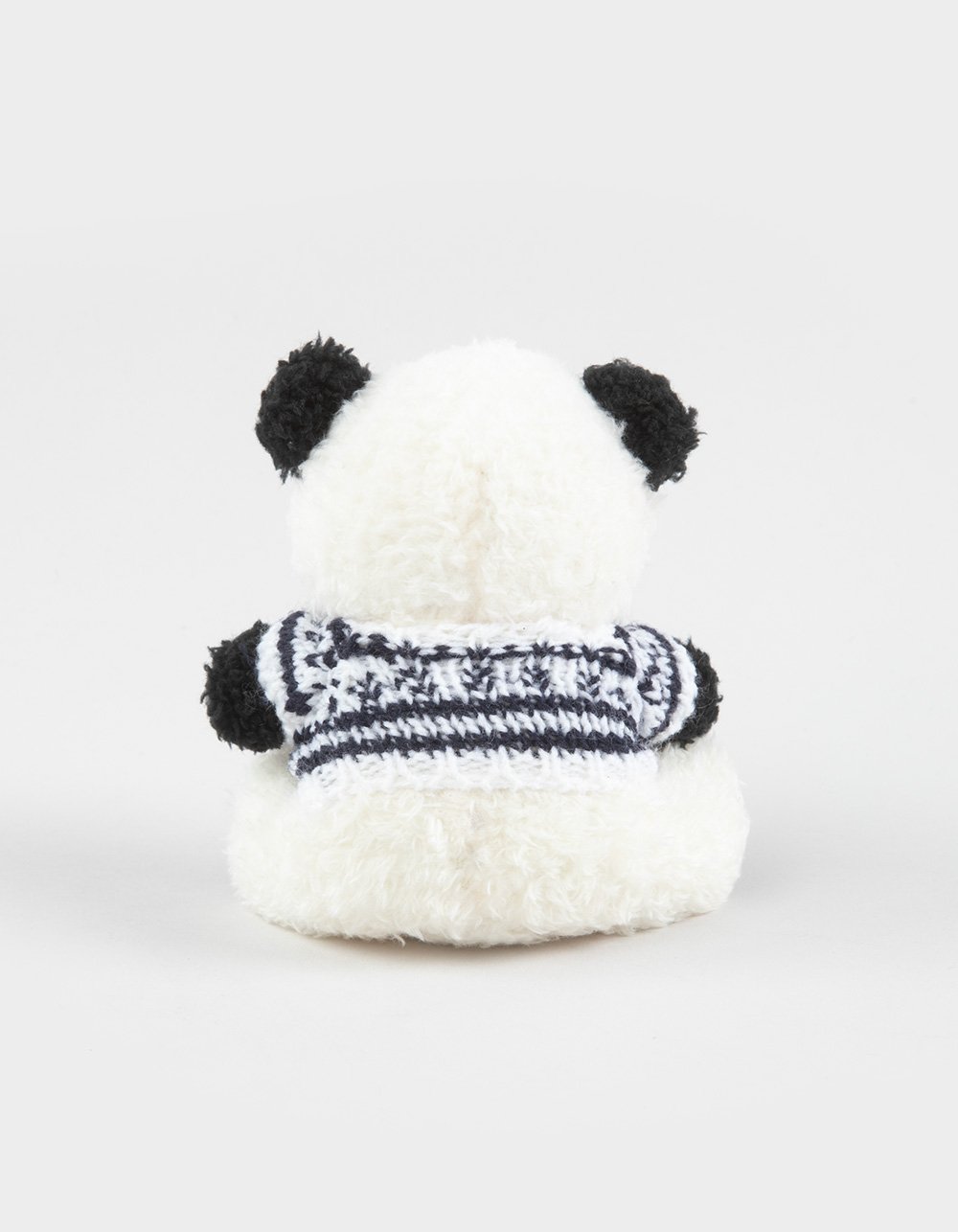 FULL TILT Panda Baer Sweater Plush Bag Charm - BLK/WHT