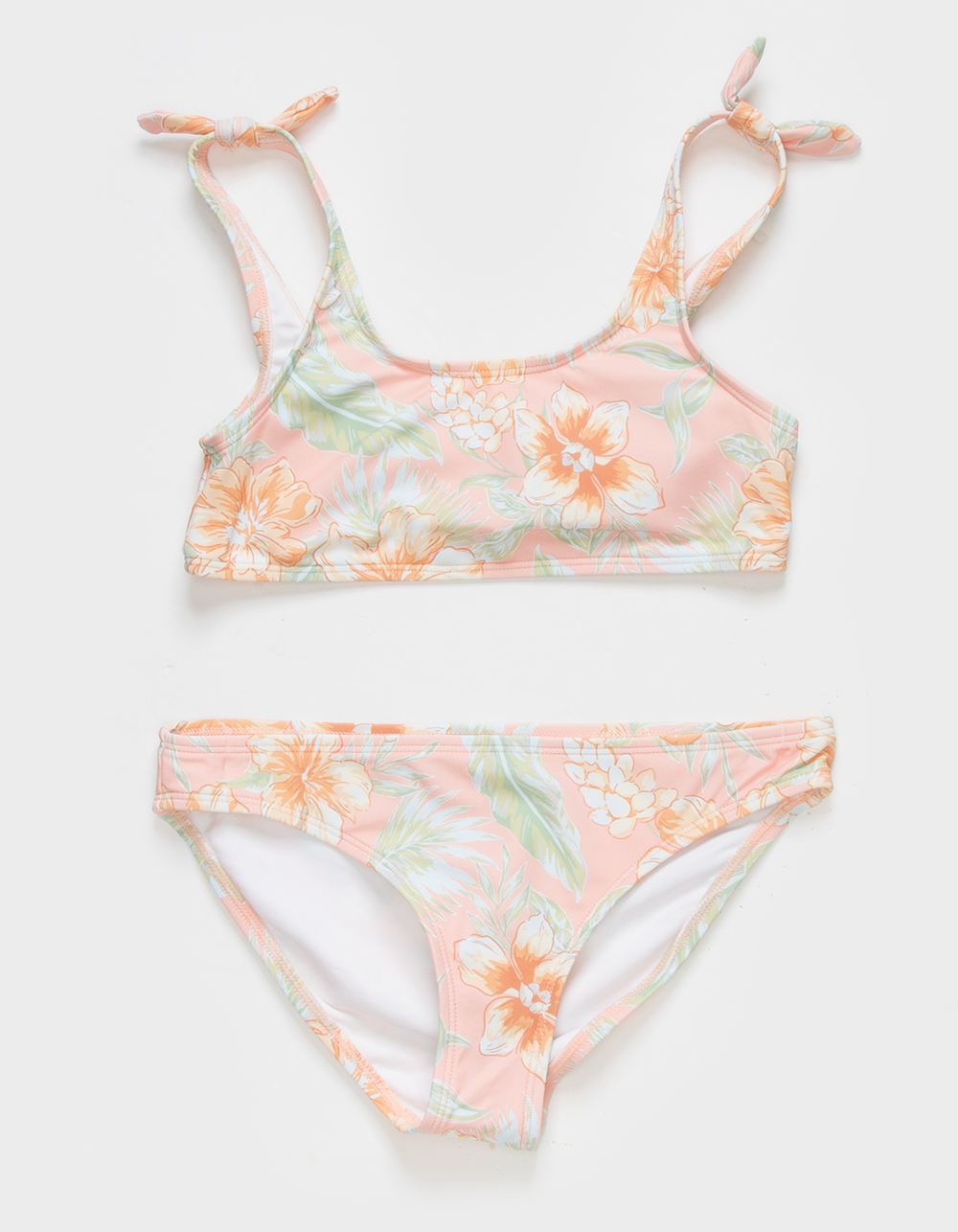 RIP CURL Always Summer Girls Bralette Bikini Set - PINK COMBO | Tillys