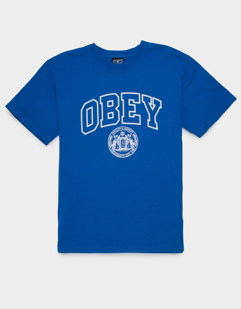 OBEY University Mens Boxy Tee - BLUE