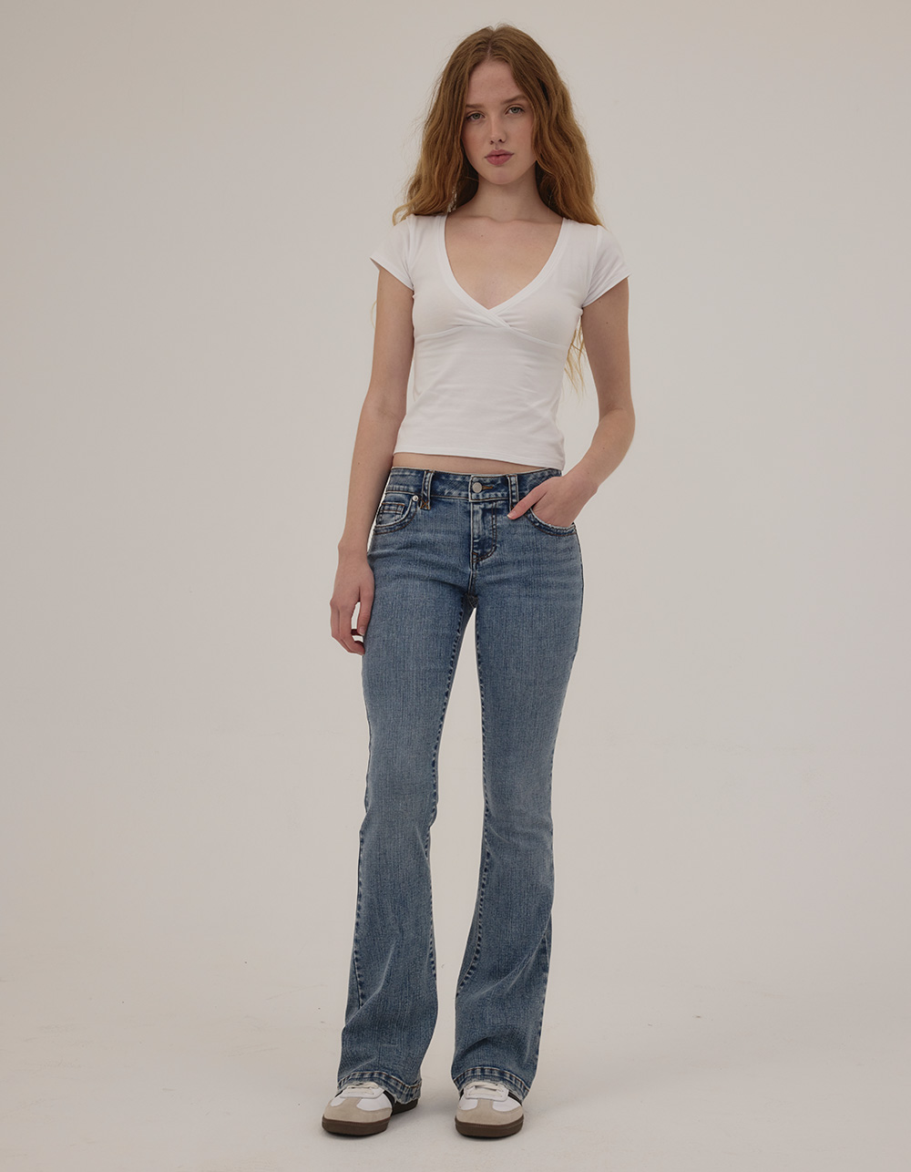 RSQ Womens Low Rise Bootcut Jeans - MEDIUM WASH