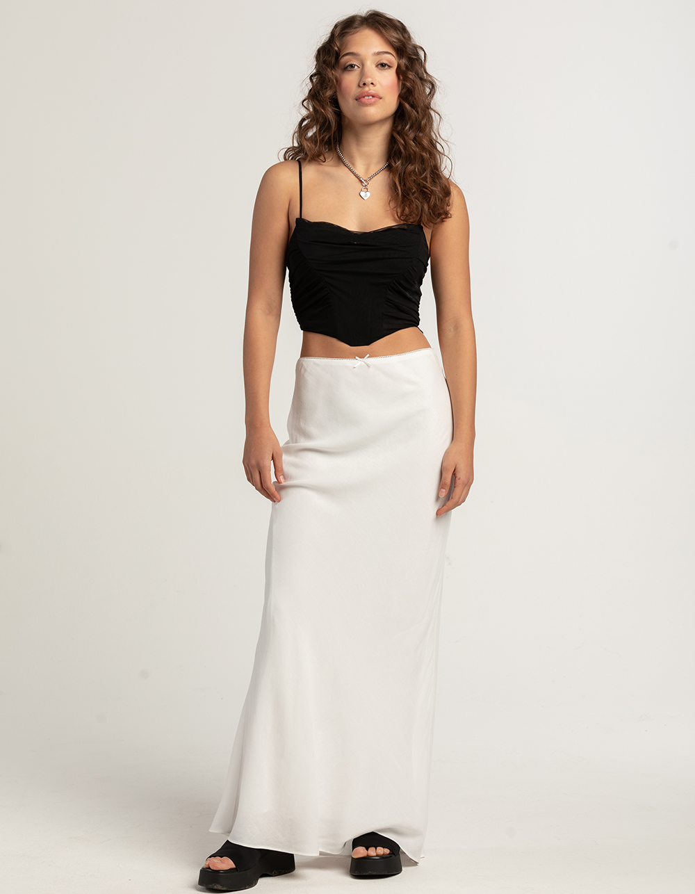 COTTON CANDY LA Womens Mesh Corset BLACK Tillys