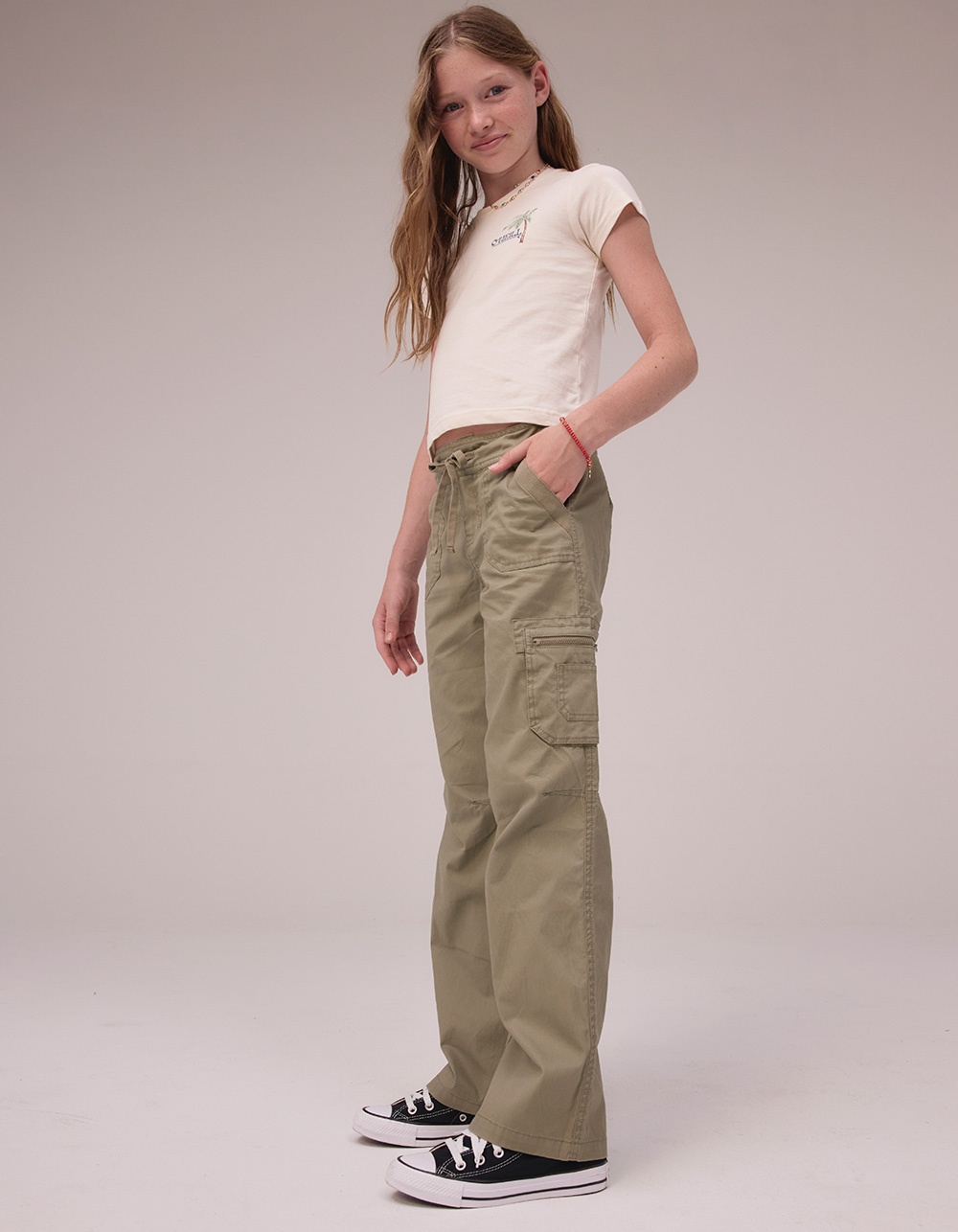 FULL TILT Girls Wide Leg Cargo Pants