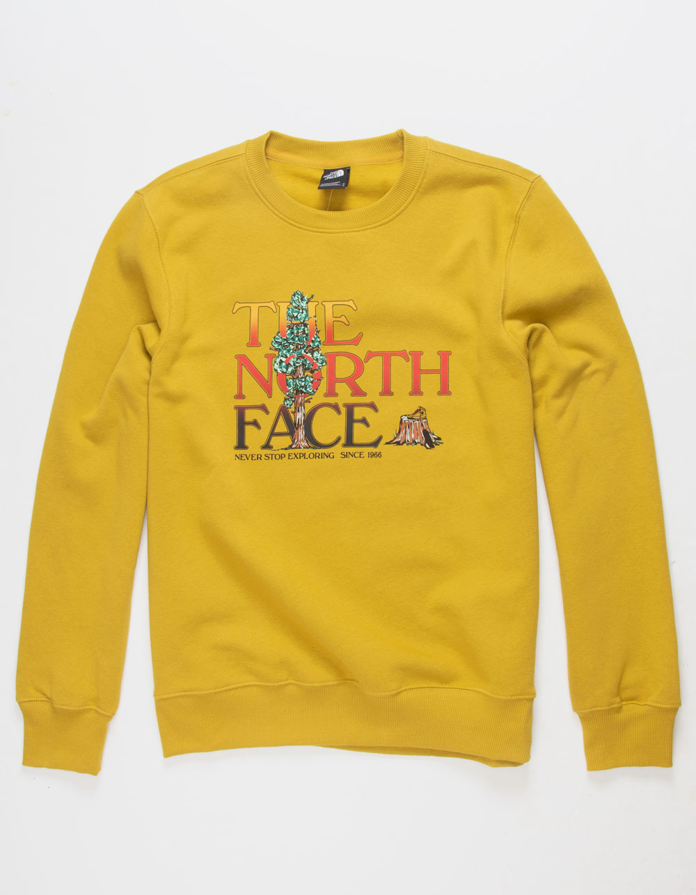 THE NORTH FACE Graphic Injection Mens Crewneck Sweatshirt - MUSTARD ...