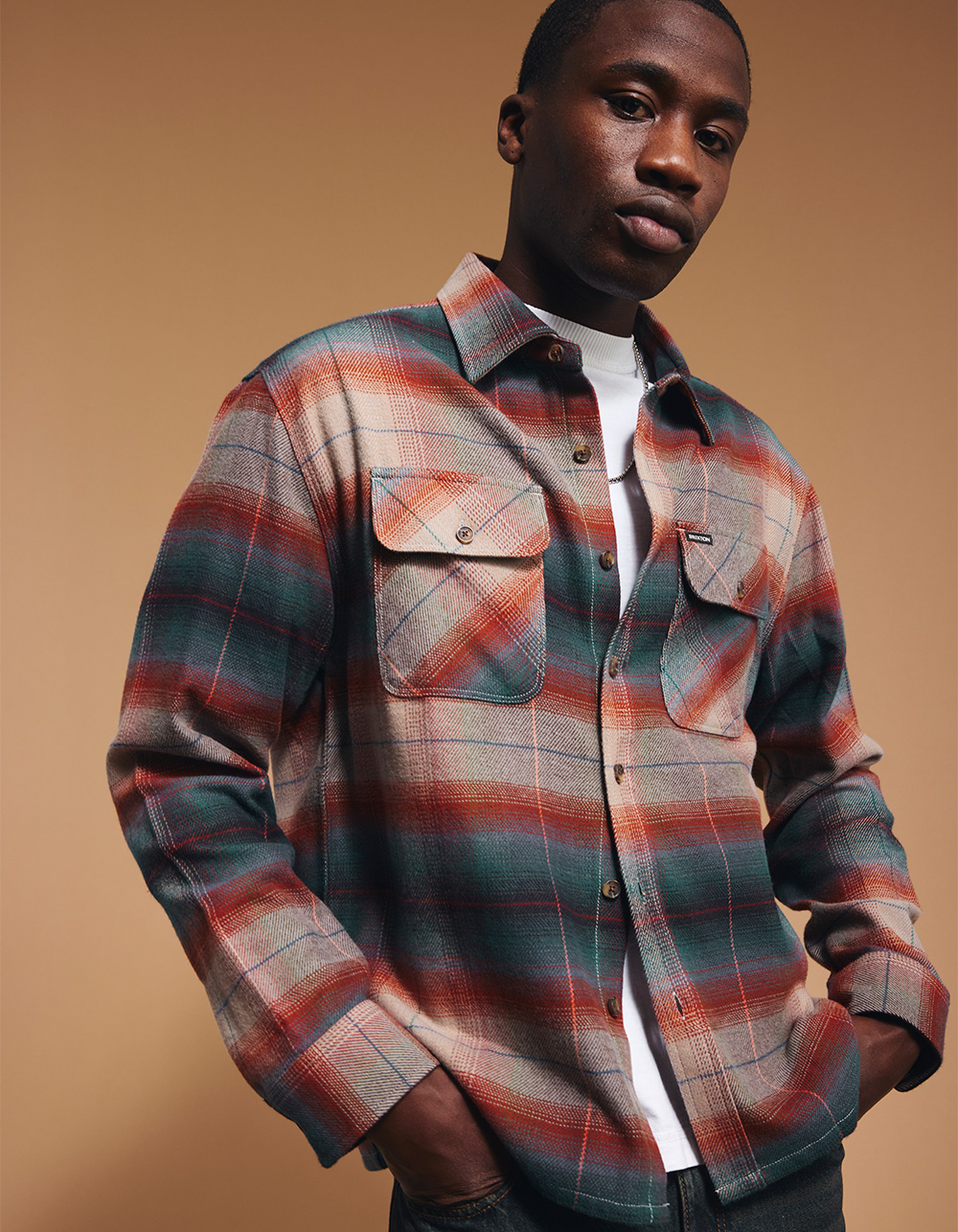 BRIXTON Post Mens Flannel - MULTI