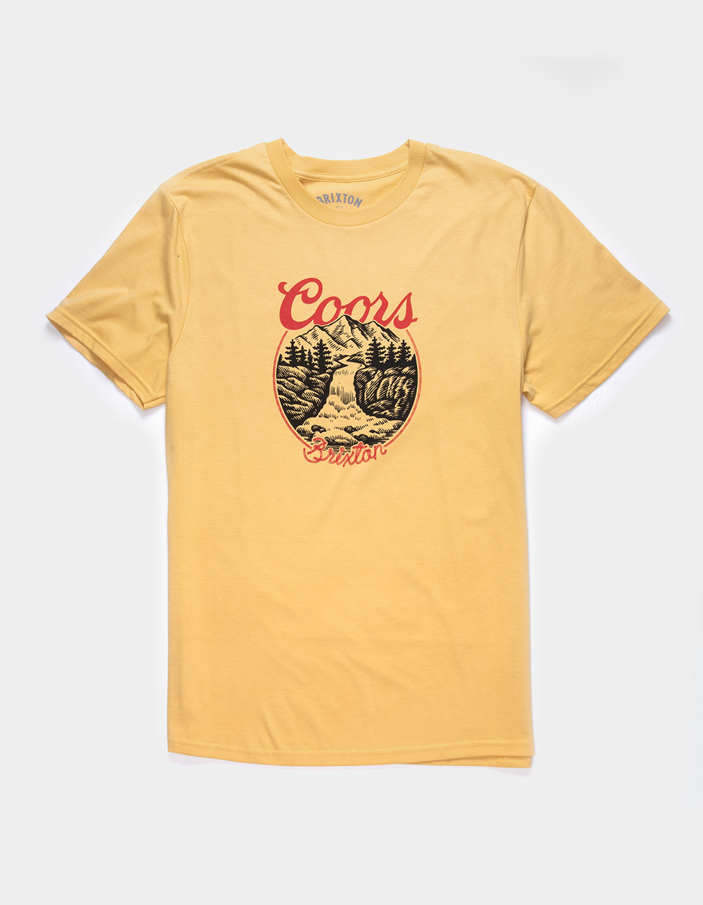 BRIXTON x Coors Rocky Mens Tee - YELLOW