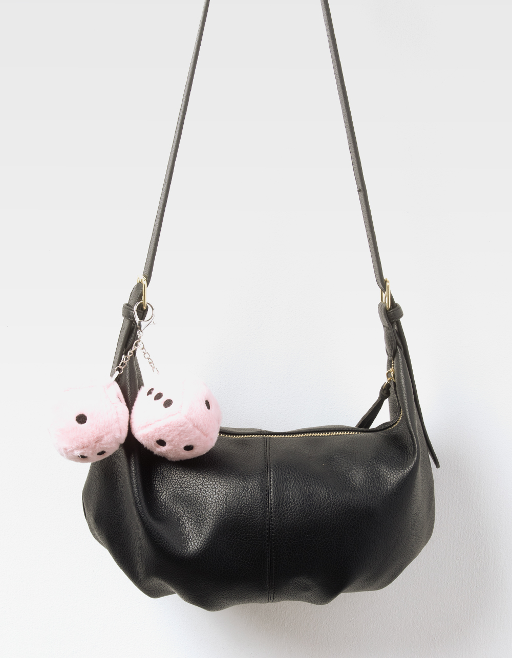 FULL TILT Plush Dice Bag Charm - LIGHT PINK