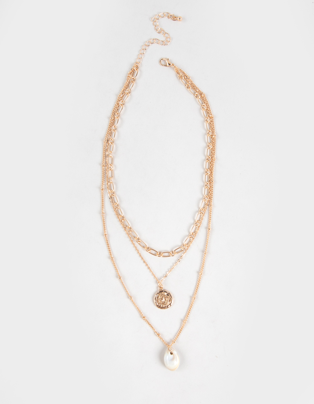 FULL TILT Coin Layered Necklace - GOLD