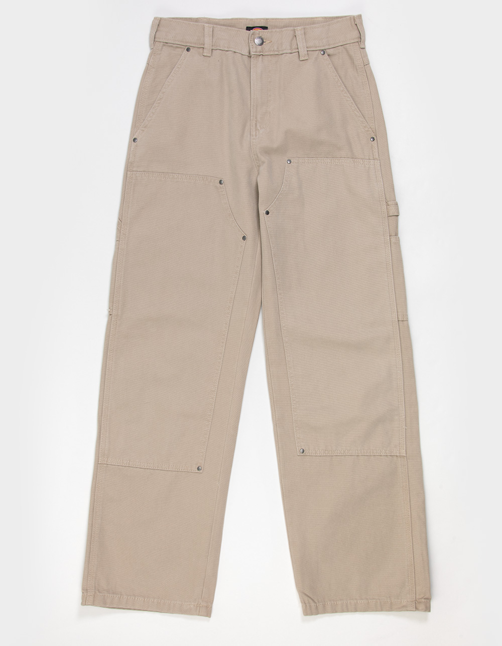 DICKIES Canvas Double Knee Mens Carpenter Pants - KHAKI