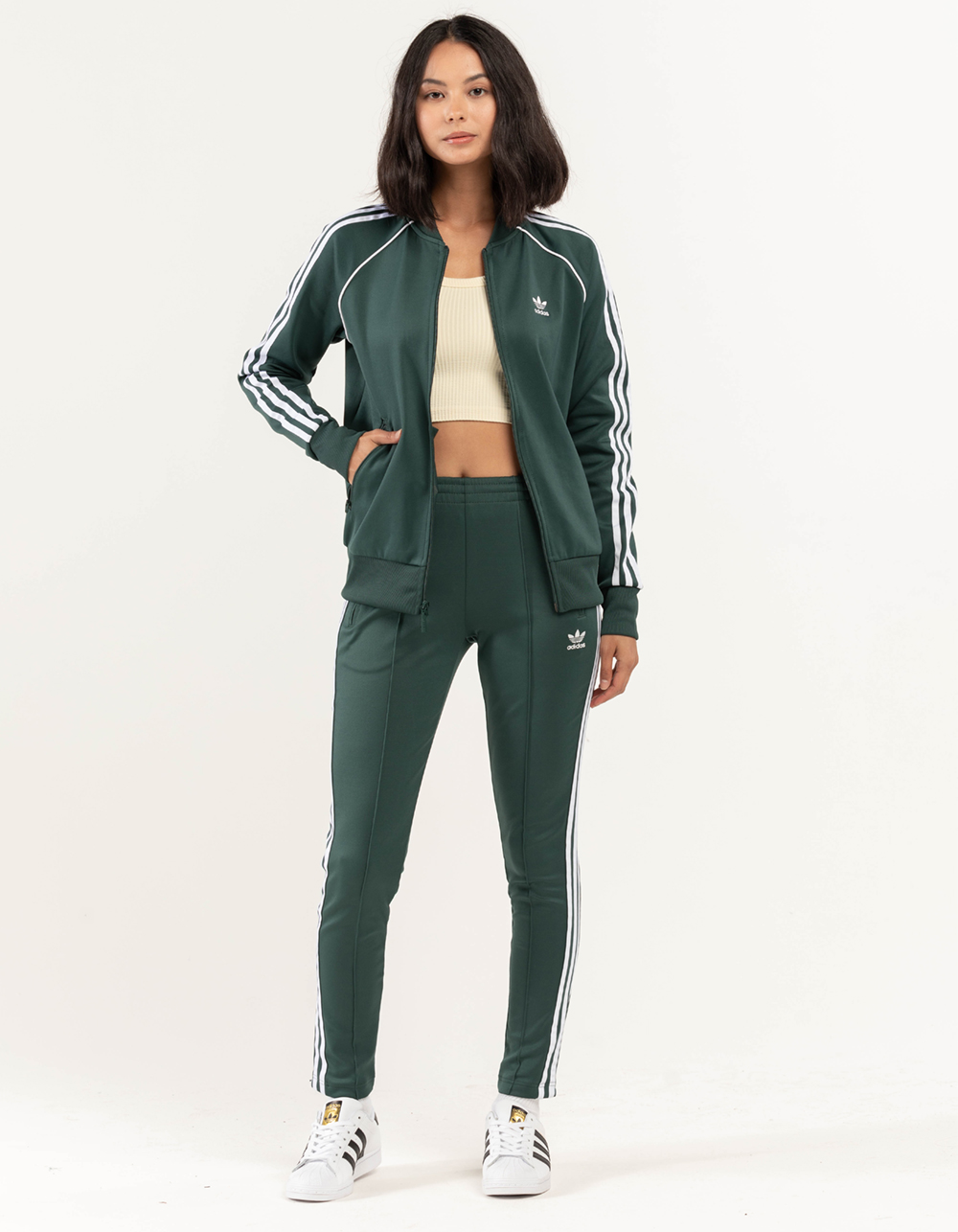 ADIDAS Primeblue SST Womens Track Pants - FOREST