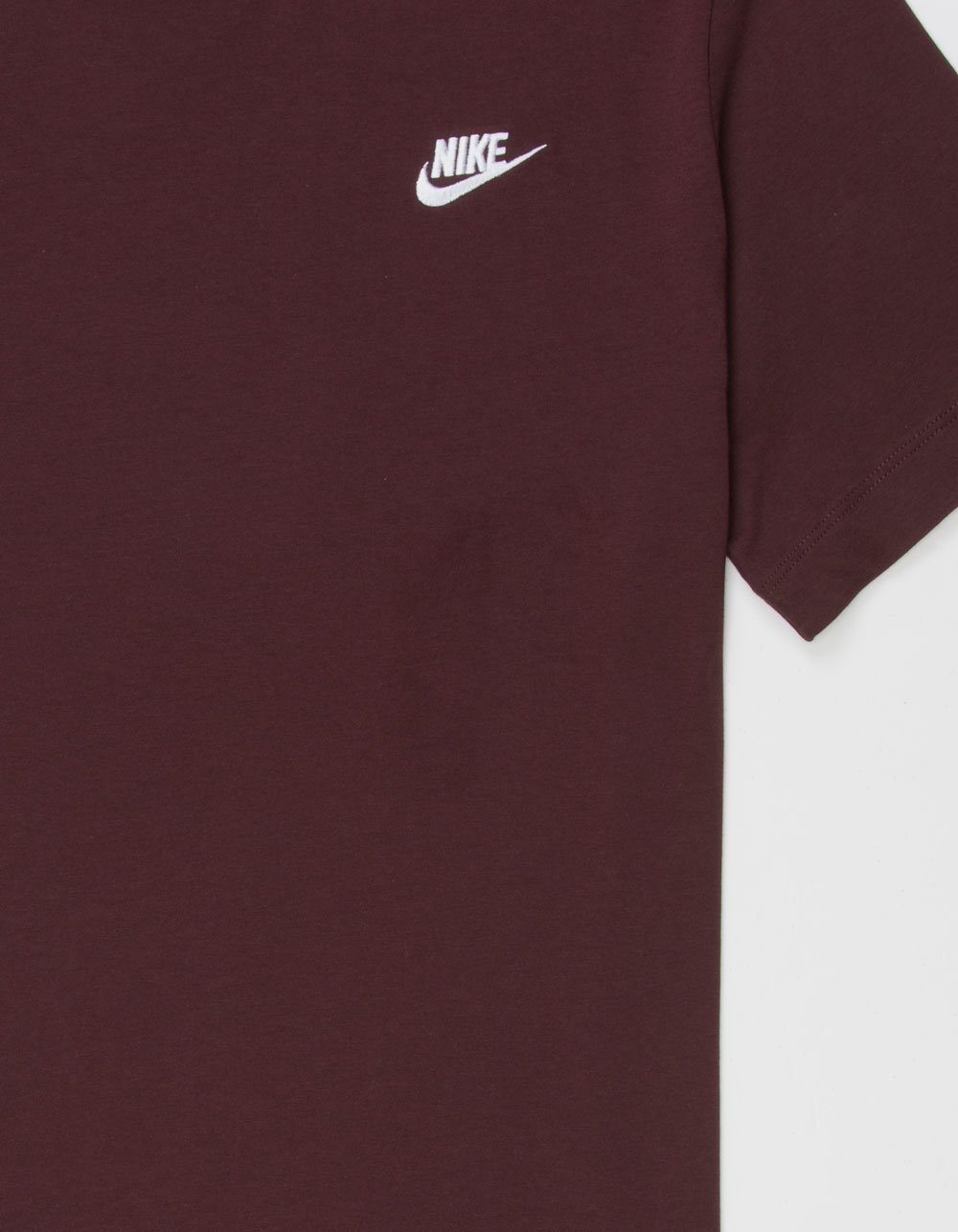 NIKE Sportwear Club Mens Tee - BURGUNDY