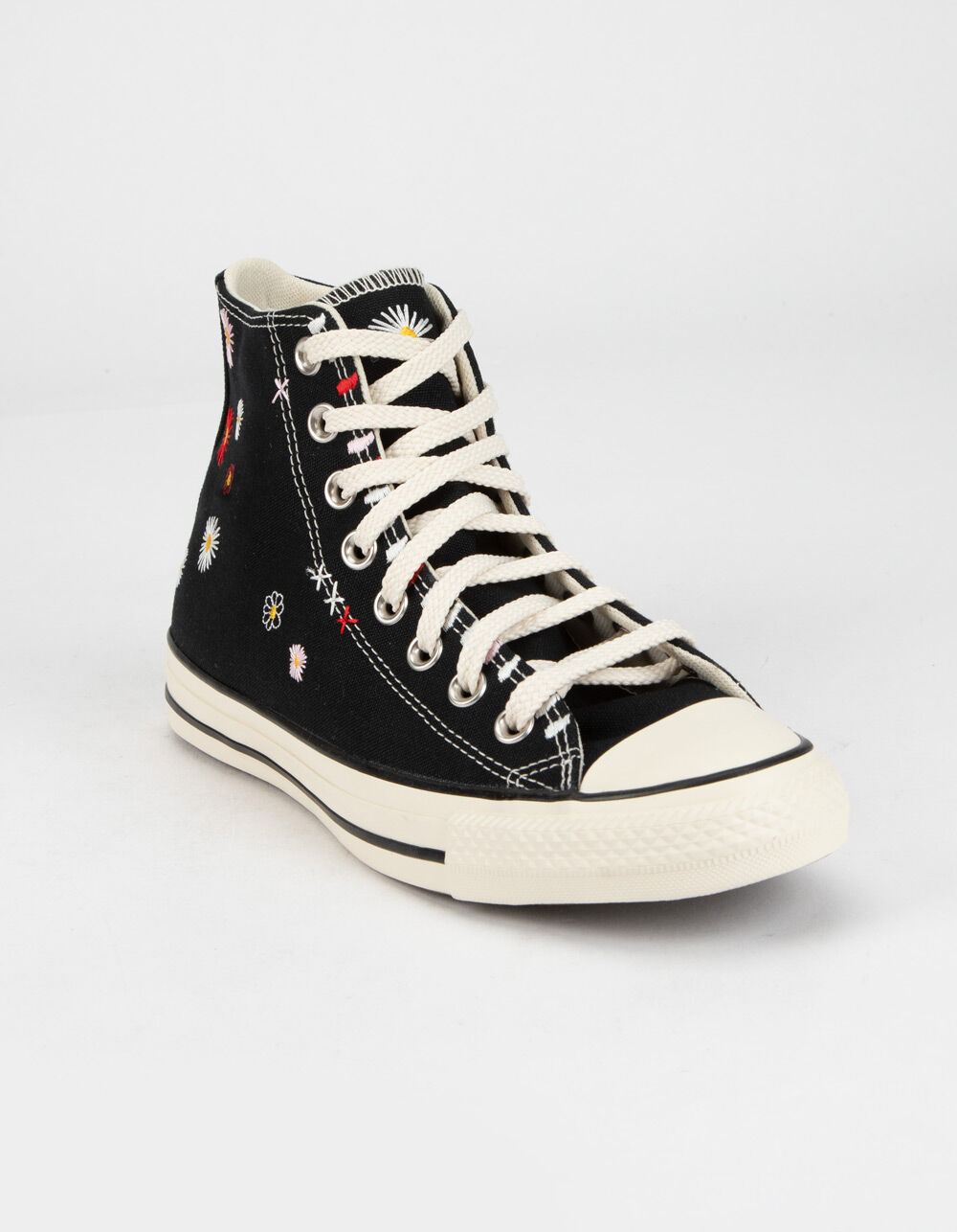 CONVERSE Embroidered Floral Chuck Taylor All Star Womens High Top Shoes -  BLACK | Tillys