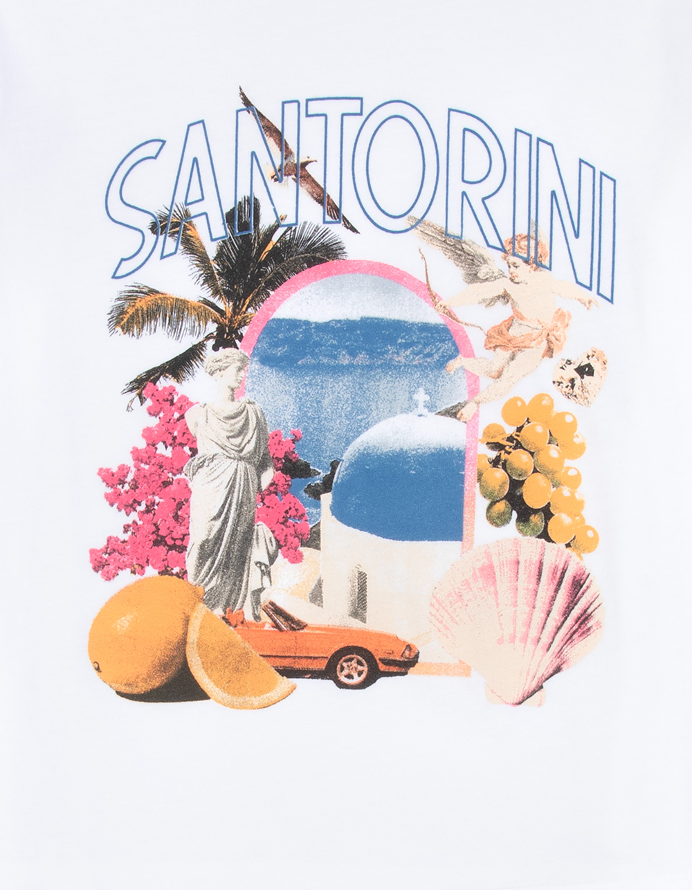 GIRL DANGEROUS Santorini Girls Boyfriend Tee - OFF WHITE