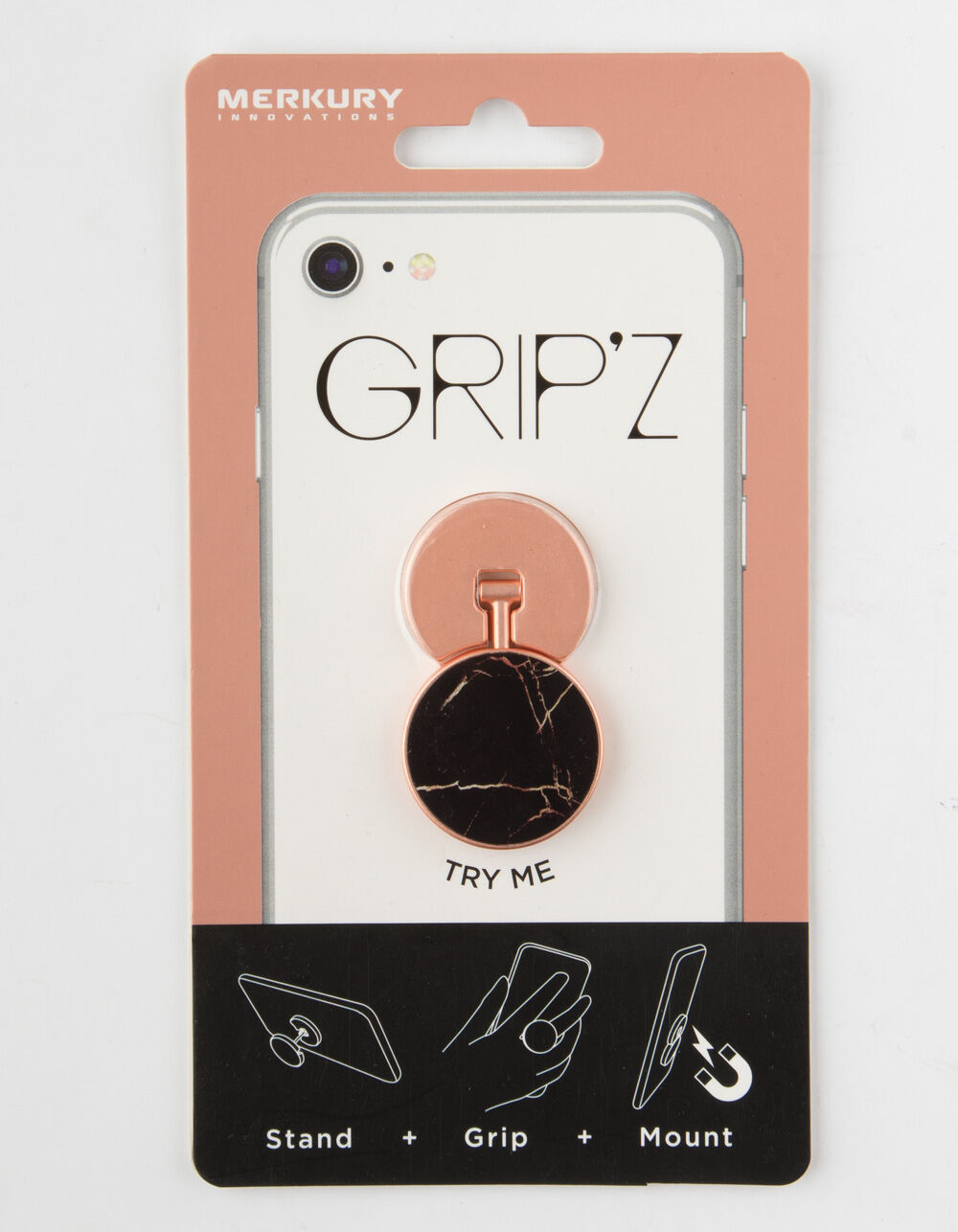 MERKURY INNOVATIONS Marble Phone Stand And Grip BLACK Tillys