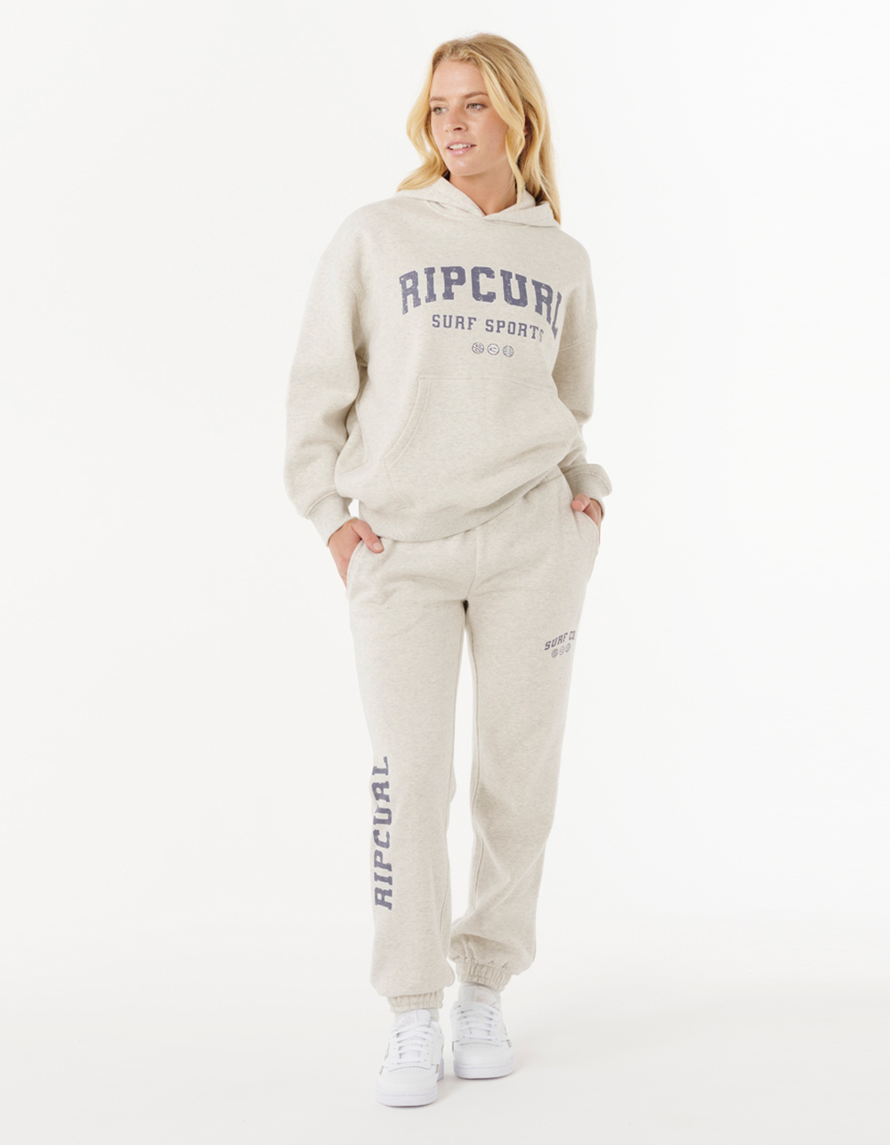 RIP CURL Varsity Sports Womens Track Pants - GRAY