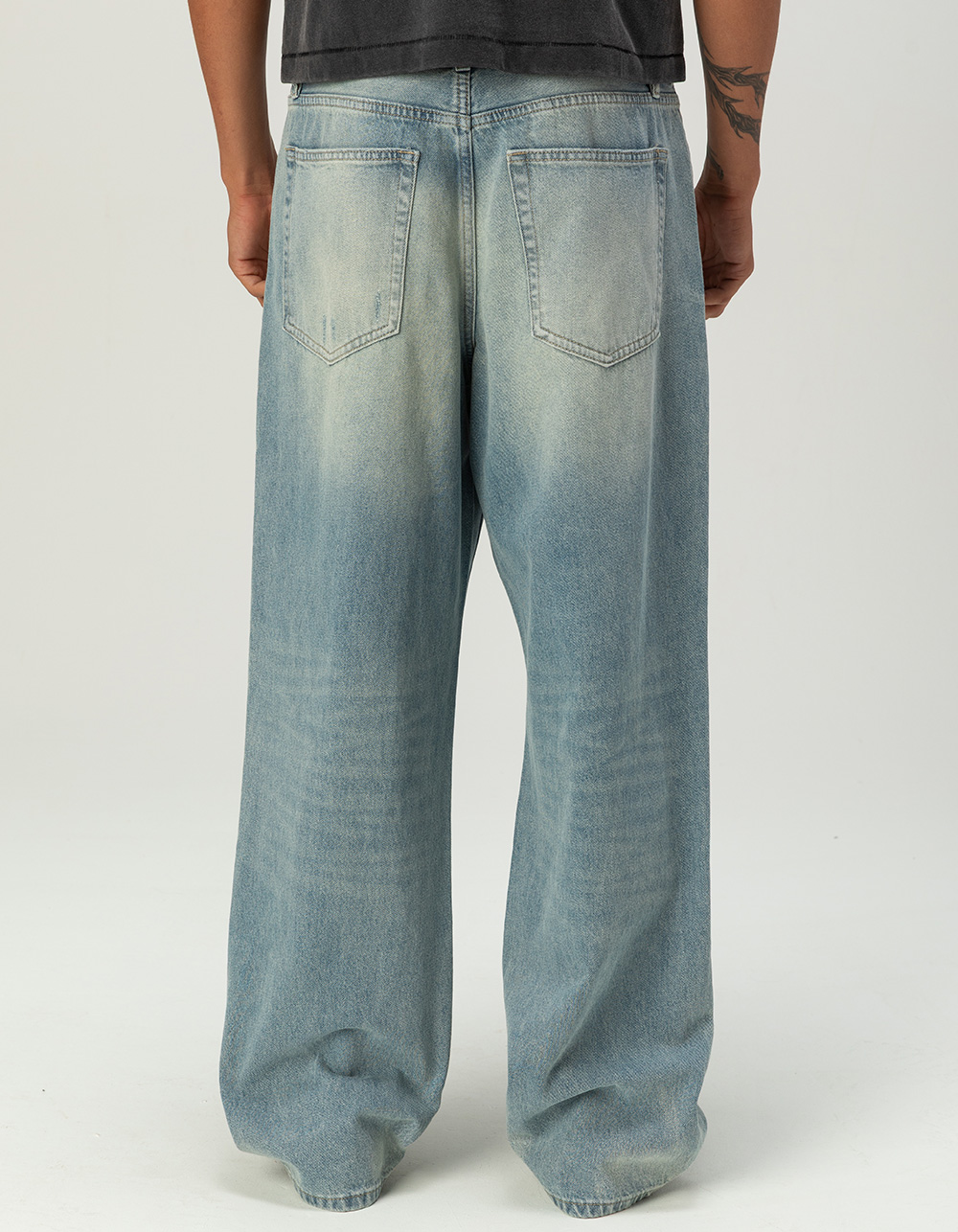 RSQ Mens Baggy Jeans - BLEACH