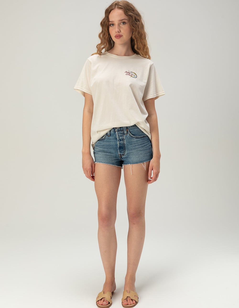 SALTY CREW Yellow Tailed Womens Modern Tee - BONE