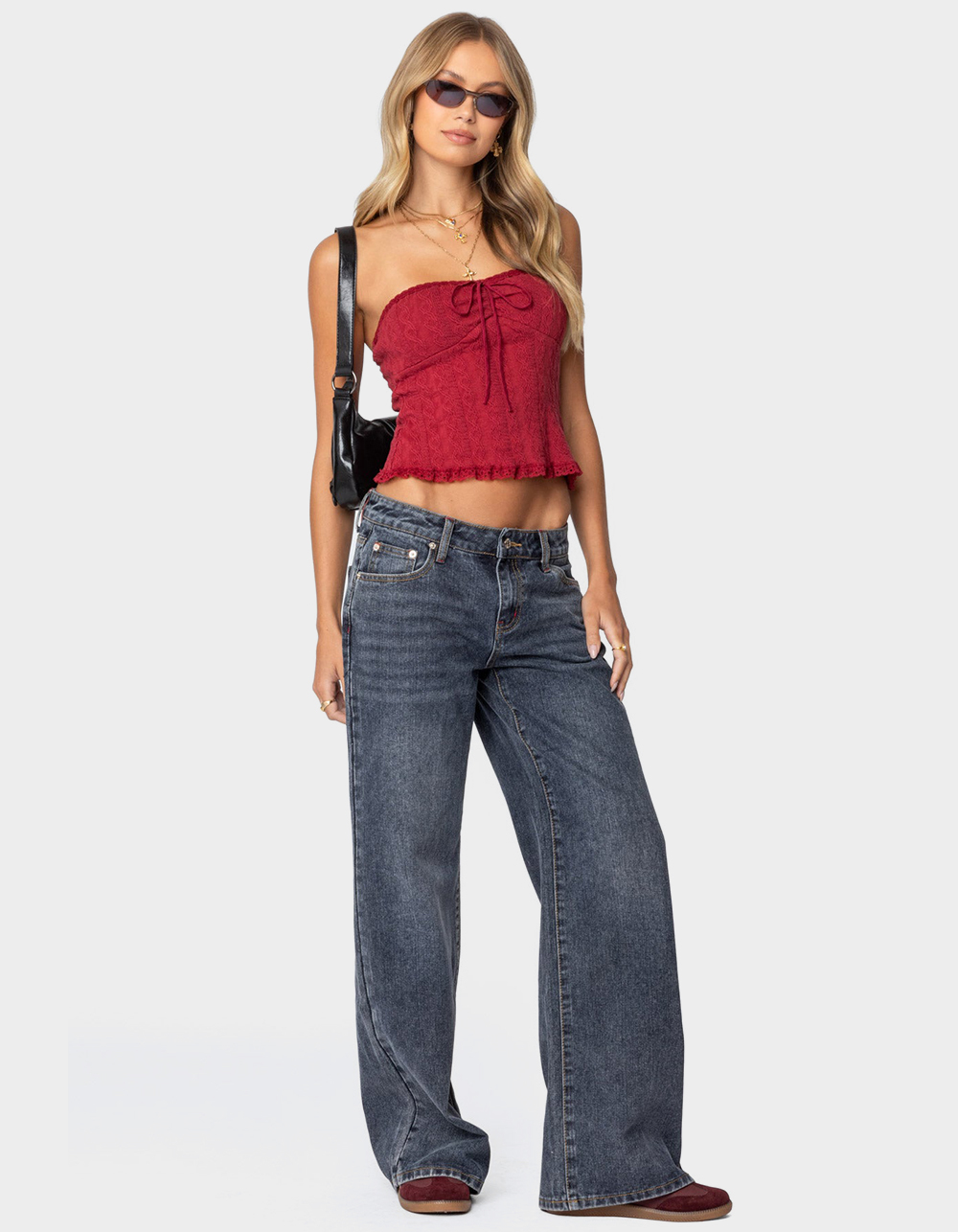 EDIKTED Ace Relaxed Jeans - DARK BLUE